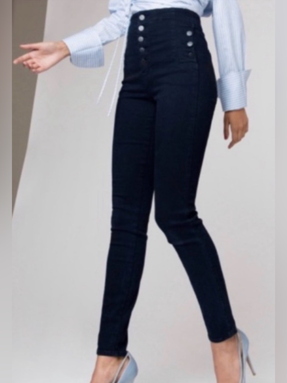 J Brand Natasha bluebird High-Rise Button fly Jeans size 24 EUC